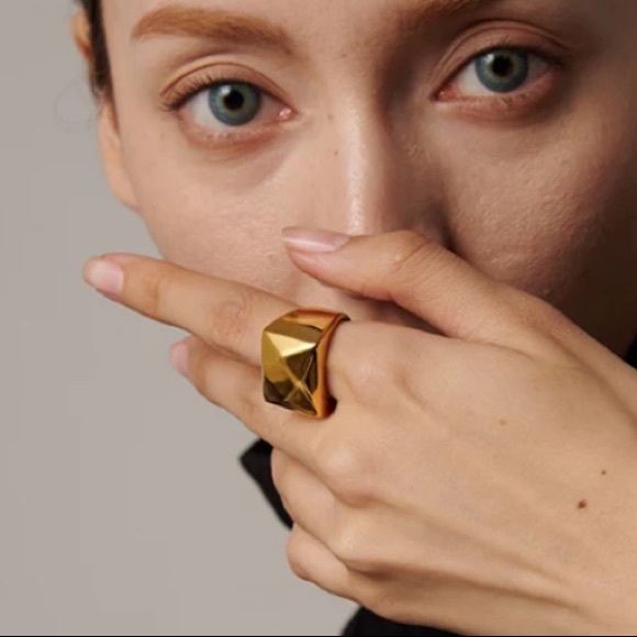 💛Gold plated statement ring - Picture 5 of 6